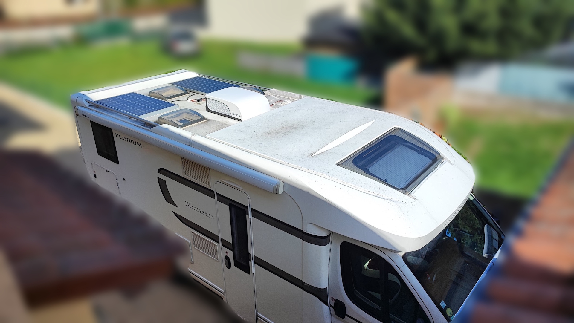 Campingcar panneau solaire clim